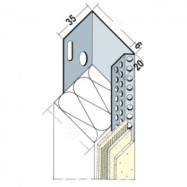 WEBERTHERM PERFIL LATERAL - Perfil de Aluminio para el Remate Lateral de los Sistemas Webertherm