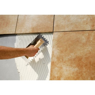 Gel Adhesivo de altas prestaciones para la colocación de todo tipo de baldosas cerámicas [PAM ECOGEL PORCEL BLANCO]