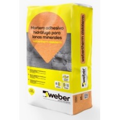 WEBERTHERM AISLATERM - Adhesivo impermeable para el anclaje de lanas minerales