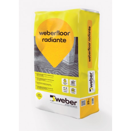 weber floor radiante - Recrecido técnico de alta conductividad térmica