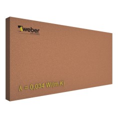 WEBERTHERM PLACA XPS - Aislamiento Térmico de Poliestireno Extruido para Sistemas Webertherm
