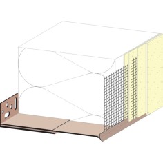WEBERTHERM PERFIL ARRANQUE PLUS - Cierre o Arranque Horizontal de Sistemas SATE Adaptable a Espesores entre 120 y 220 mm