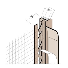 WEBERTHERM PERFIL REMATE VENTANA - Perfil de PVC para el Remate de Ventanas de los Sistemas Webertherm