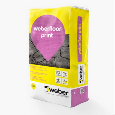 weber.floor print capa de rodadura coloreada para hormigón impreso