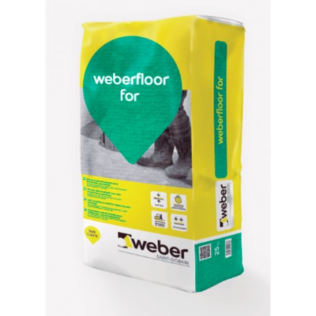 weber.floor for - Mortero autonivelante polimérico de alta planimetría
