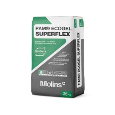 PAM ECOGEL SUPERFLEX - Adhesivo para Colocación de Baldosa Cerámica en Exterior e Interior