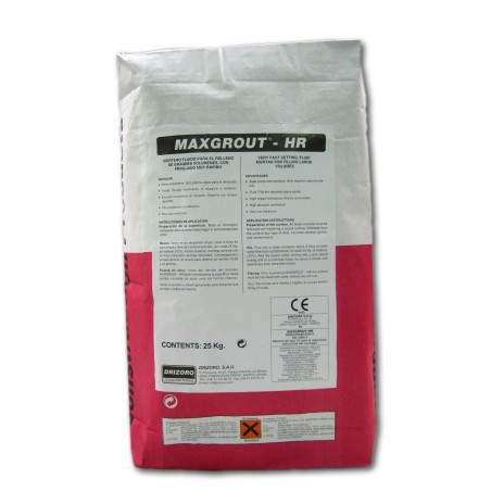 MAXGROUT® HR - Mortero de Reparación Estructural de Fraguado rápido para Relleno, Recrecido, Apoyos y Anclajes Urgentes