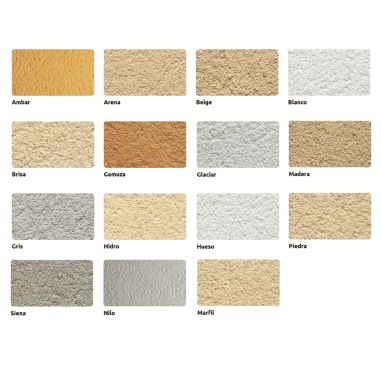 Revestimiento monocapa para acabado raspado y rústico