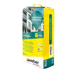 WEBERTHERM BASE erGO - Mortero SATE Adhesivo y Regularizador Aligerado