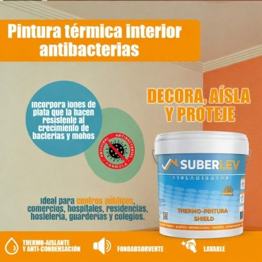 Pintura térmica antibacteriana para interiores