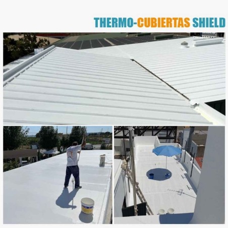 Impermeabilizante y corrector térmico para cubiertas