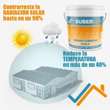 Impermeabilizante y corrector térmico para cubiertas