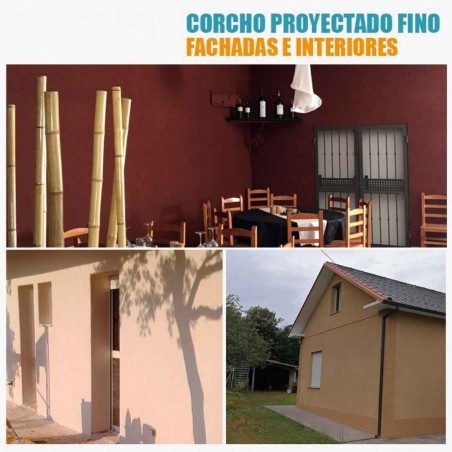 Corcho natural proyectado