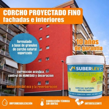 Corcho natural proyectado