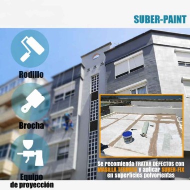 Pintura de corcho termoaislante y anti-condensación