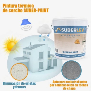 Pintura de corcho termoaislante y anti-condensación