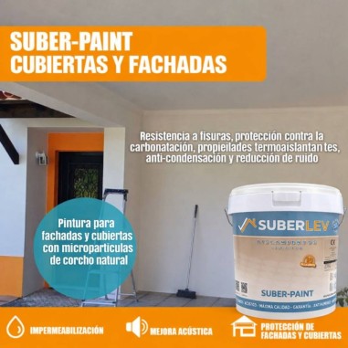 Pintura de corcho termoaislante y anti-condensación