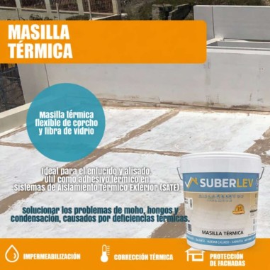 Masilla térmica de corcho natural