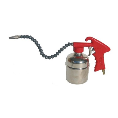 Pistola Petroleadora con Depósito Metálico 0,8L y Tubo Flexible para Limpieza de Motores y Maquinaria Industrial