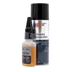 Kit Adhesivo de Cianocrilato QS Supertec Ciano-M (50g) + Activador en Spray (200ml)