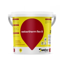 Revestimiento orgánico regularizador y adhesivo de placas termoaislantes - webertherm flex B